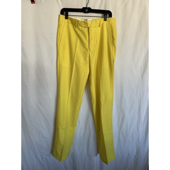 Concitor Mens Dress Pant Trousers Flat Front Solid Size 34 - Picture 2 of 8